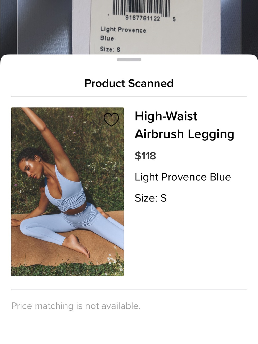 ALO Yoga Light Provence Blue Sculpting High-Rise Leggings